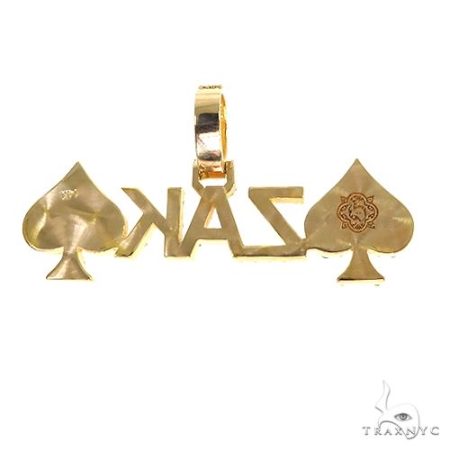 Custom Made Spades 'ZAK' Diamond Name Pendant 67873 - Image 4