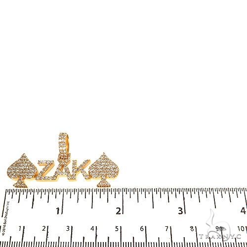 Custom Made Spades 'ZAK' Diamond Name Pendant 67873 - Image 5