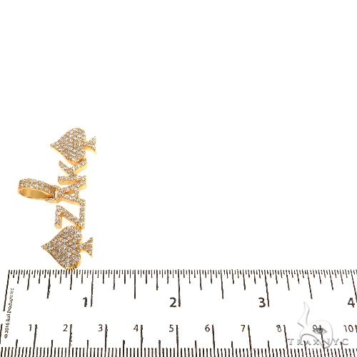 Custom Made Spades 'ZAK' Diamond Name Pendant 67873 - Image 6