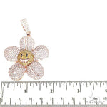 Custom Made Spinning Blooming Flower Co. Logo Diamond Pendant 67807 - Image 5