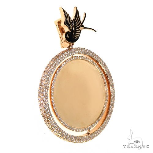 Custom Made Spinning Diamond Photo Pendant 67861 - Image 2