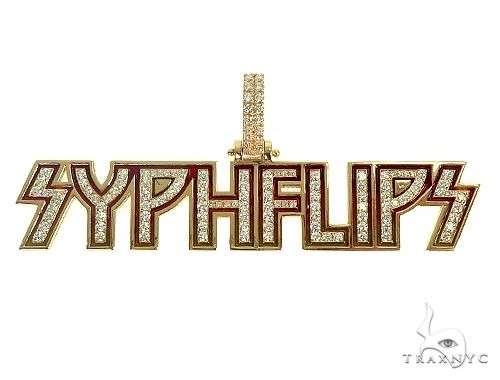 Custom Made 'Syphflips' Diamond Pendant 66137 - Image 1