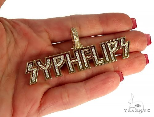 Custom Made 'Syphflips' Diamond Pendant 66137 - Image 5