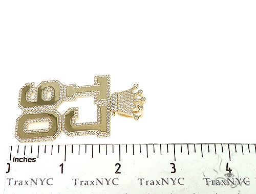 Custom Made TJ90 Diamond Crown Pendant 66311 - Image 6