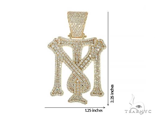 Custom Made 'TM' Large Diamond Pendant 66084 - Image 6
