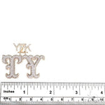 Custom Made 'TY' Diamond Pendant 66765 - Image 3