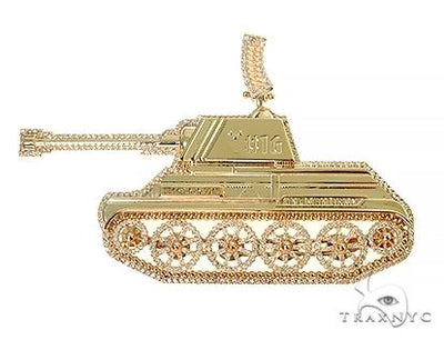 Custom Made Tank Diamond Pendant 66320 - Image 1