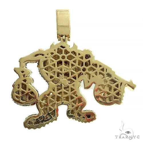 Custom Made Tasmanian Devil Diamond Pendant 66387 - Image 3