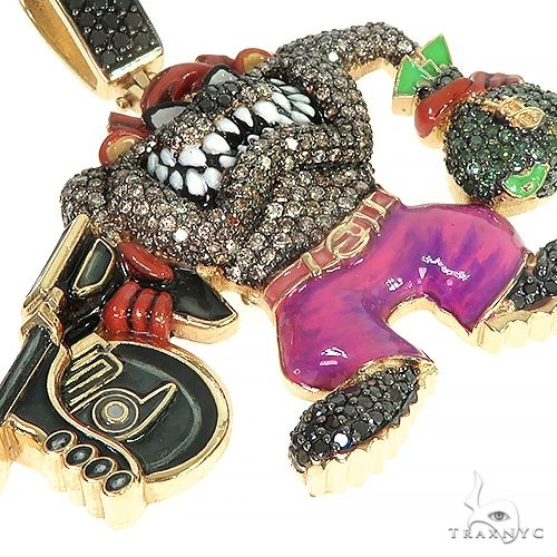 Custom Made Tasmanian Devil Diamond Pendant 66387 - Image 6