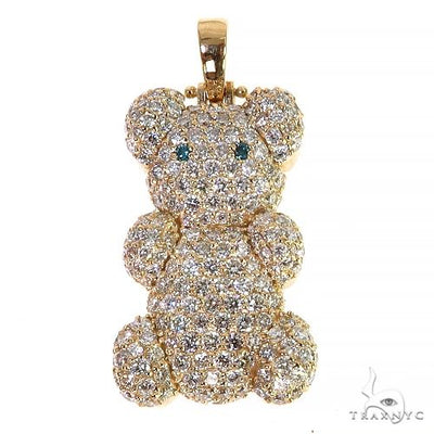 Custom Made Teddy Bear Diamond Pendant 68097 - Image 1