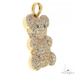 Custom Made Teddy Bear Diamond Pendant 68097 - Image 2