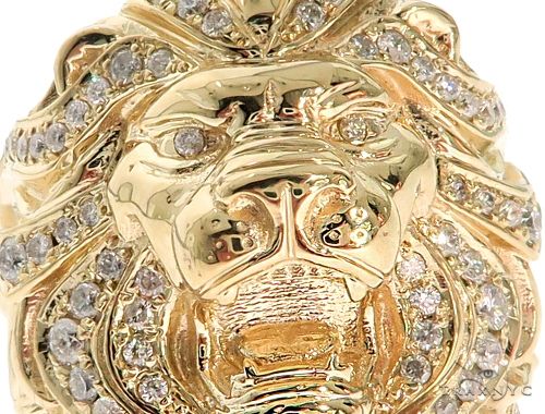 Custom Made TraxNYC Lion Head Ring 61771 - Image 3