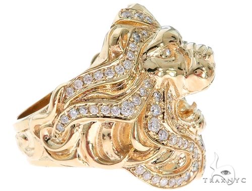 Custom Made TraxNYC Lion Head Ring 61771 - Image 4