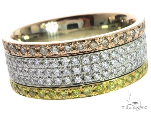 Custom Made Tri Color Diamond Eternity Band 63458 - Image 1