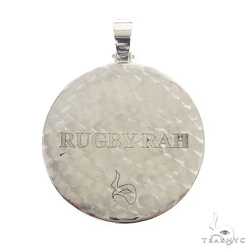 Custom Made Two Tone Diamond Letter Pendant 66539 - Image 3