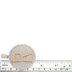 Custom Made Two Tone Diamond Letter Pendant 66539 - Image 6