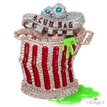 Custom Made Two Tone Scum Bag Diamond Pendant 67588 - Image 1