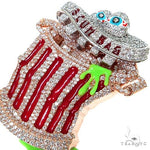 Custom Made Two Tone Scum Bag Diamond Pendant 67588 - Image 4