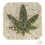 Custom Made Weed Leaf Diamond Ring 66398 - Image 2