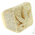 Custom Made Weed Leaf Pinky Ring 65988 - Image 2