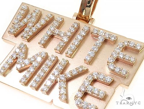 Custom Made White Mike Diamond Pendant 65960 - Image 4