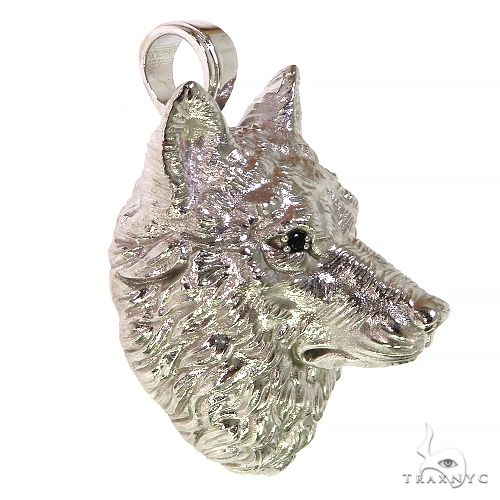 Custom Made Wolf Pendant 68258 - Image 2
