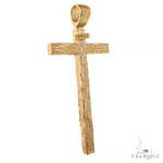 Custom Made Wood Design Cross Pendant 68485 - Image 2
