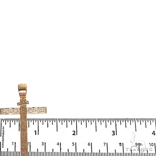 Custom Made Wood Design Cross Pendant 68485 - Image 5