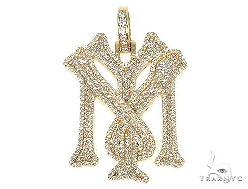 Custom Made 'YM' Mini Diamond Pendant 66266 - Image 1