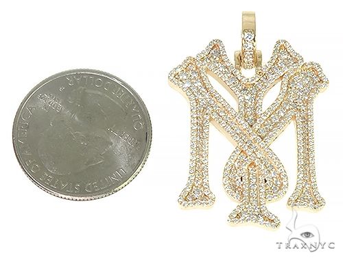 Custom Made 'YM' Mini Diamond Pendant 66266 - Image 5