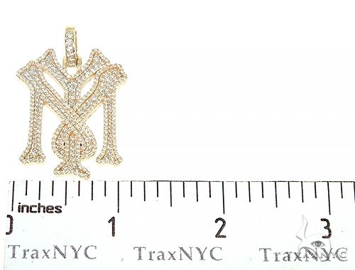 Custom Made 'YM' Mini Diamond Pendant 66266 - Image 6