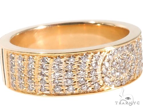 Custom Micro-Pave Diamond Fingerprints Rings Set 64097 - Image 10