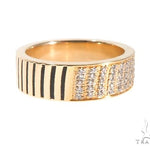 Custom Micro-Pave Diamond Fingerprints Rings Set 64097 - Image 11