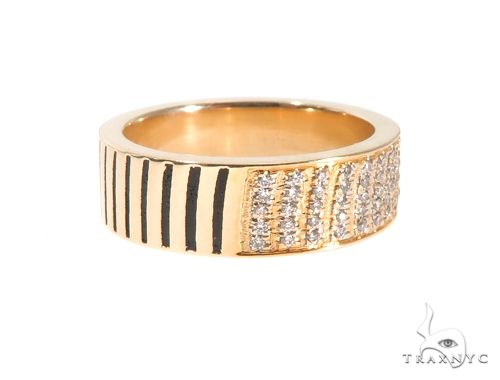 Custom Micro-Pave Diamond Fingerprints Rings Set 64097 - Image 11