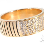 Custom Micro-Pave Diamond Fingerprints Rings Set 64097 - Image 5