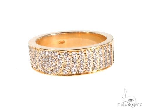 Custom Micro-Pave Diamond Fingerprints Rings Set 64097 - Image 9