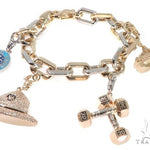Custom Military Charms Diamond Bracelet 64138 - Image 1