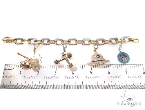 Custom Military Charms Diamond Bracelet 64138 - Image 11