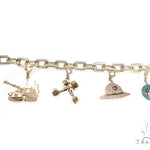 Custom Military Charms Diamond Bracelet 64138 - Image 3