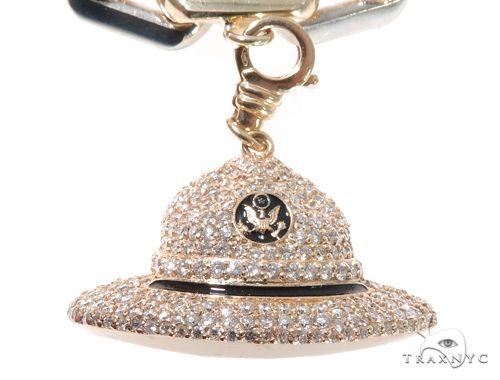 Custom Military Charms Diamond Bracelet 64138 - Image 6