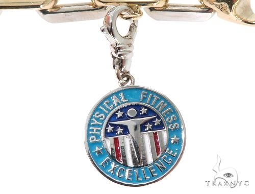 Custom Military Charms Diamond Bracelet 64138 - Image 7