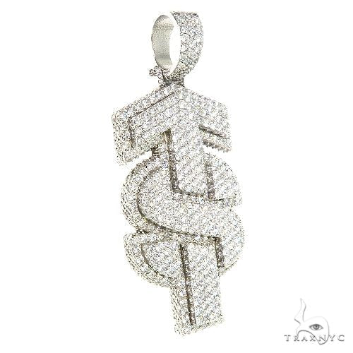 Custom Nade 'TS' Diamond Logo Pendant 67189 - Image 2