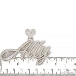 Custom Name Ally Diamond Pendant 67385 - Image 5