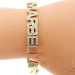 Custom Name Marbella Diamond Bracelet 45614 - Image 11