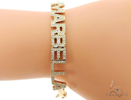 Custom Name Marbella Diamond Bracelet 45614 - Image 11