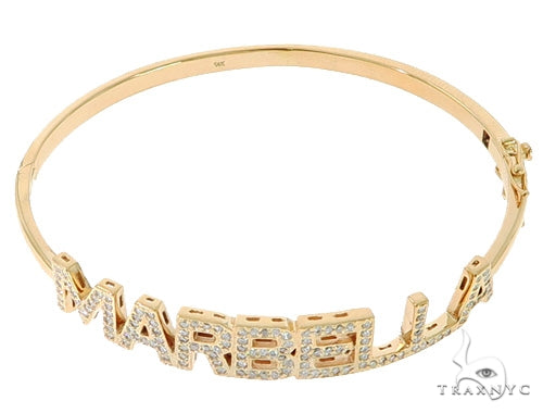 Custom Name Marbella Diamond Bracelet 45614 - Image 3