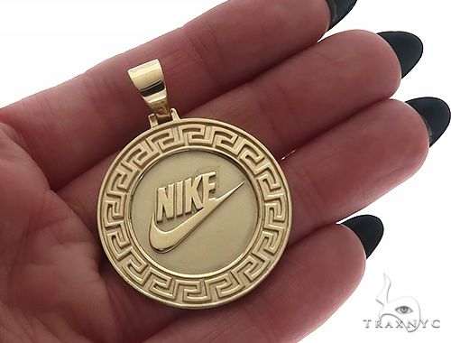 Custom Nike Pendant  Yellow Gold 65259 - Image 5