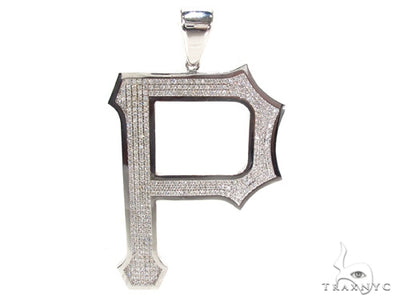 Custom P Initial Pendant 35814 - Image 1