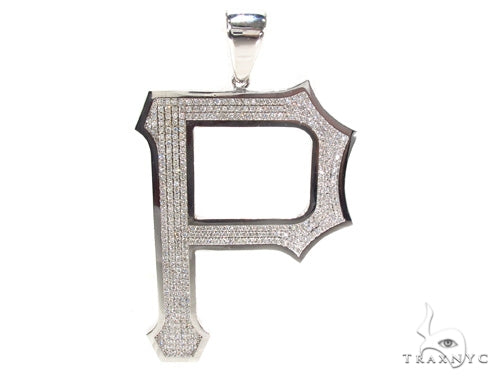 Custom P Initial Pendant 35814 - Image 1