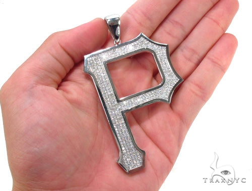 Custom P Initial Pendant 35814 - Image 7